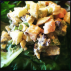 Curried Shrimp Salad with New York State Apples & Dried Cherries