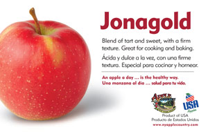 Jonagold  Apple Point-of-Sale Card