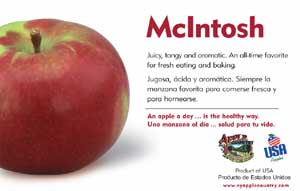 McIntosh Apple Point-of-Sale Card