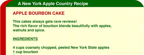 Apple Bourbon Cake